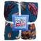 Colors of Fall Blue Anti-Pill Premium No Sew Throw Fleece Fabric Kit (Wine Backing)